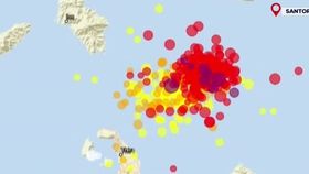 VIDEO Val de cutremure. Turiștii fug din Santorini